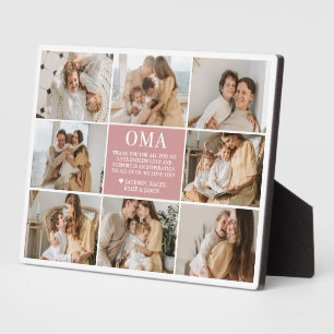 Oma Letter Custom Personalized Plaque