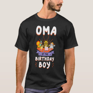Oma Of The Birthday Boy Zoo Safari Bday Party Cele T-Shirt