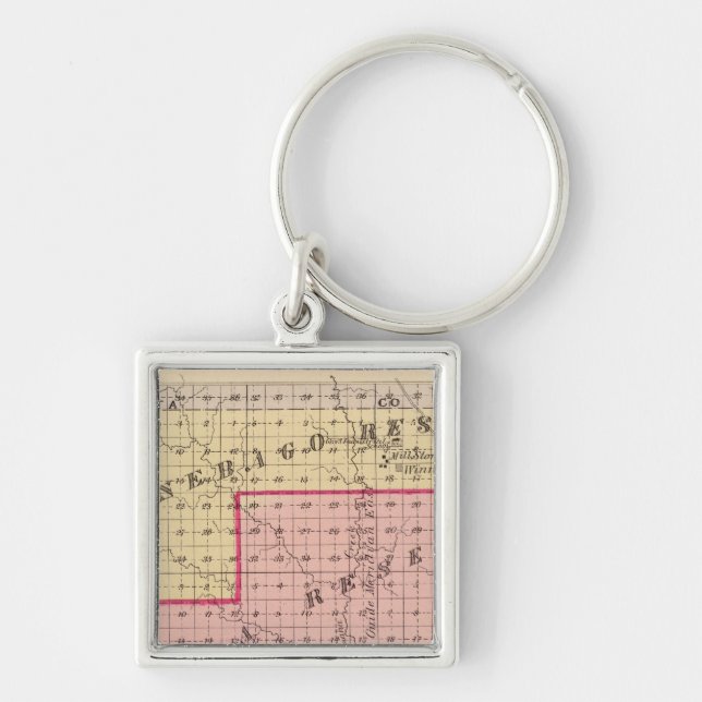 Omaha and Winnebago Reservations in Nebraska Keychain (Front)