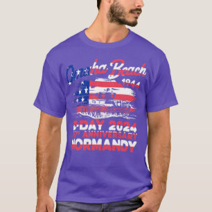 Omaha Beach 1944 DDay 2024 80th Anniversary Norman T-Shirt