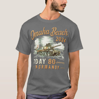 Omaha Beach 1944 DDay 2024 80th Anniversary Norman T-Shirt