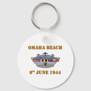 Omaha Beach 6th June 1944 Keychain