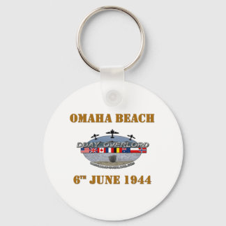 Omaha Beach 6th June 1944 Keychain