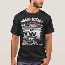 Omaha Beach D-Day 81 ST Anniversary  1944 T-Shirt