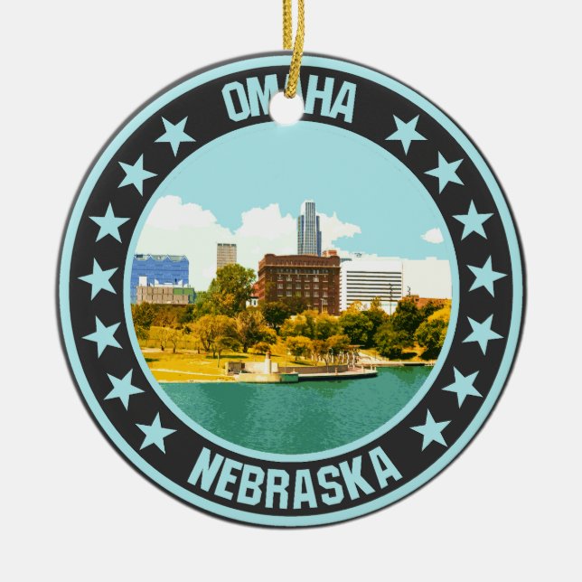 Omaha                                              ceramic ornament (Front)