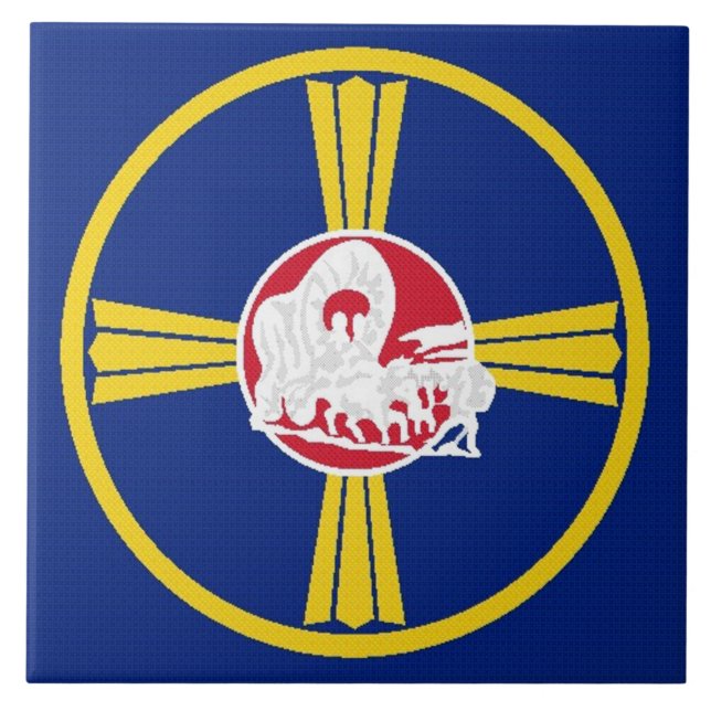 Omaha city flag tile (Front)