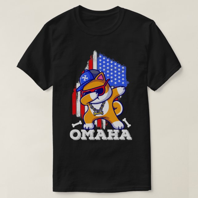 Omaha dabbing  T-Shirt (Design Front)