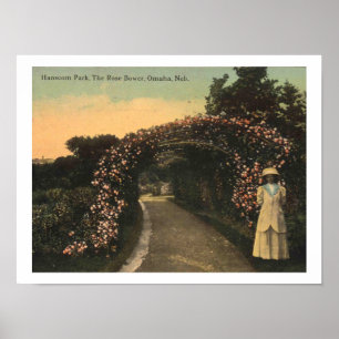 Omaha Nebraska 1913 Hanscom Park Vintage Poster