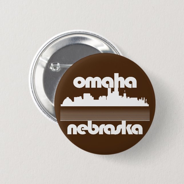 Omaha Nebraska 2 Inch Round Button (Front & Back)