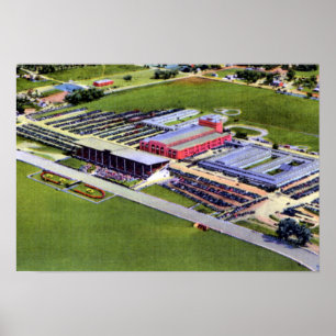 Omaha Nebraska Ak Sar Ben Race Track and Coliseum Poster