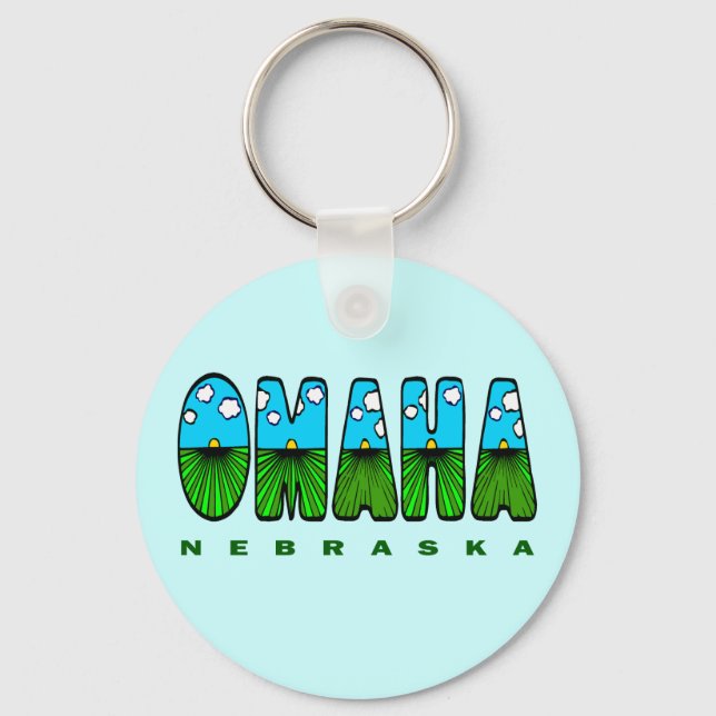 OMAHA NEBRASKA KEYCHAIN (Front)
