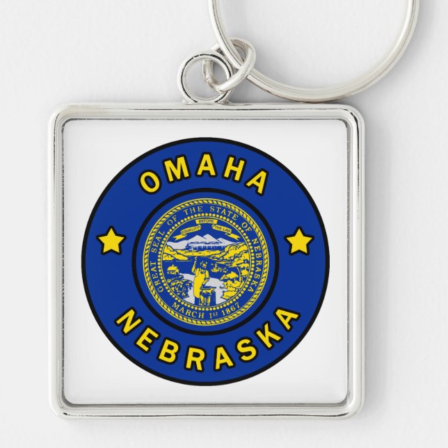Omaha Nebraska Keychain (Front)