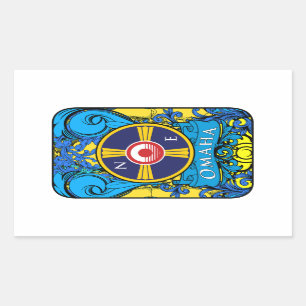 OMAHA NEBRASKA LOGO STICKER