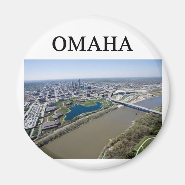 OMAHA nebraska Magnet (Front)
