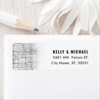 Omaha, Nebraska Map Themed | Return