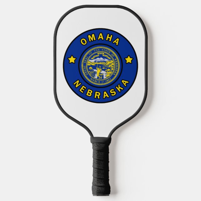 Omaha Nebraska Pickleball Paddle (Front)