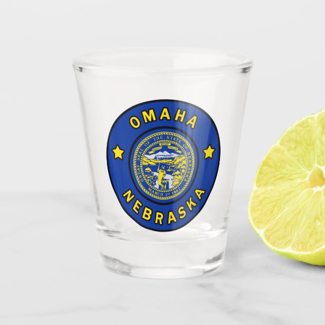 Omaha Nebraska Shot Glass (Front)