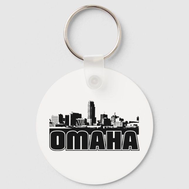 Omaha Skyline Keychain (Front)