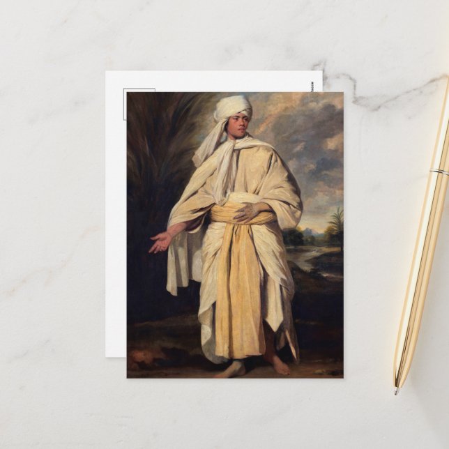 Omai of the Friendly Isles by Sir Joshua Reynolds Holiday Postcard (Front/Back In Situ)