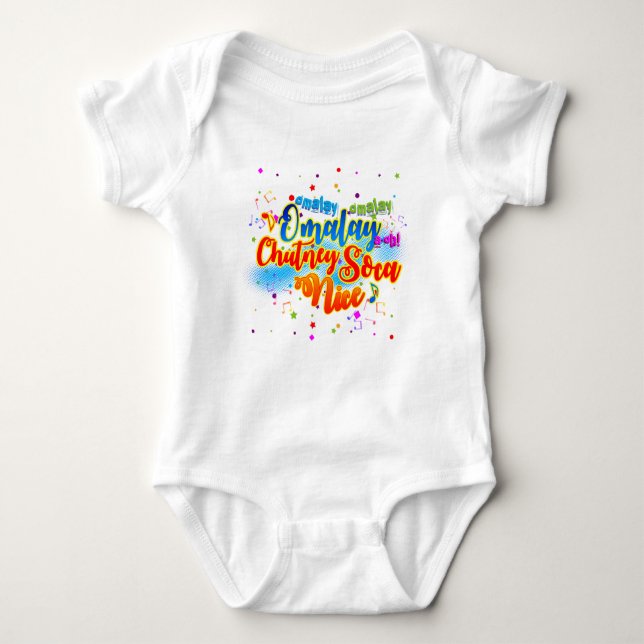 Omalay Chutney Soca Nice Baby Bodysuit (Front)
