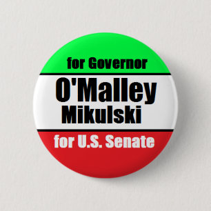 O'Malley Mikulski Button