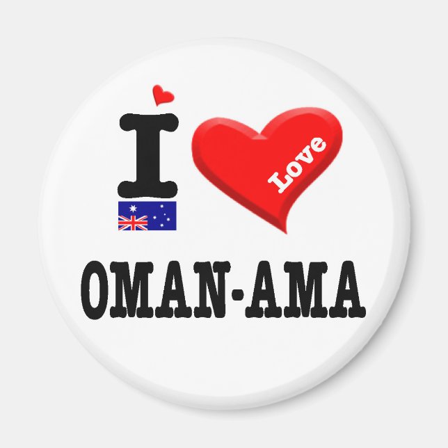 OMAN-AMA - I Love Magnet (Front)