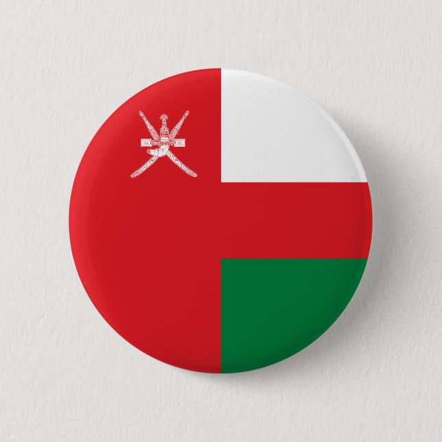 Oman Flag 2 Inch Round Button (Front)