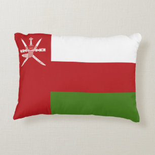 Oman flag accent pillow