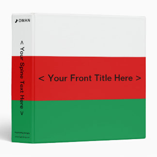 Oman Flag Binder