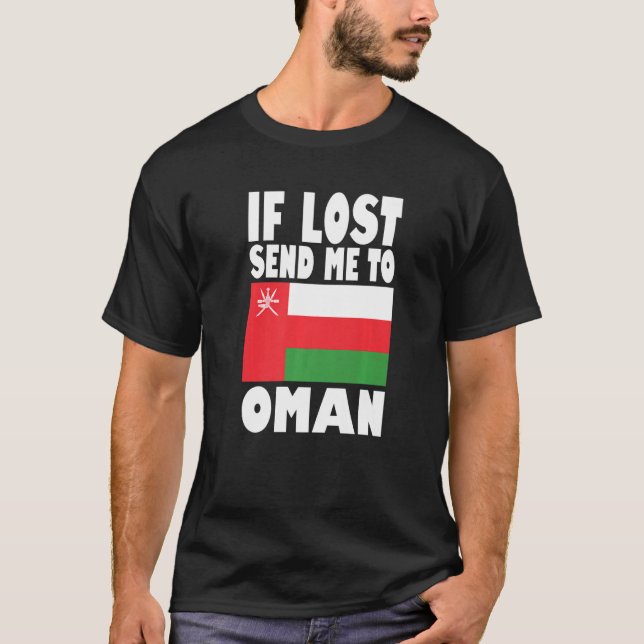 Oman Flag Design  If lost send me to Oman Premium T-Shirt (Front)