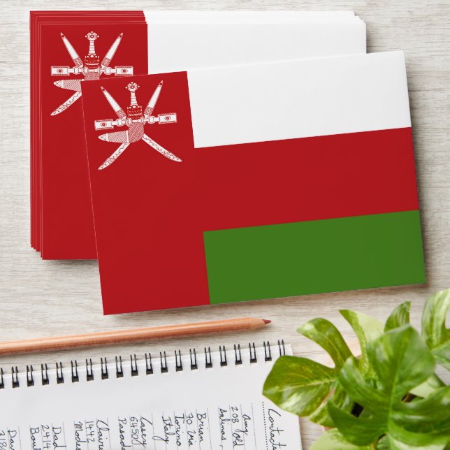 Oman flag envelope (Stacked)
