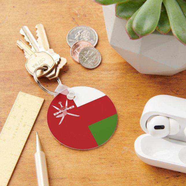 Oman flag keychain (Desk)