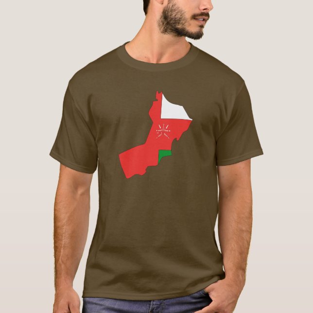 Oman flag map T-Shirt (Front)