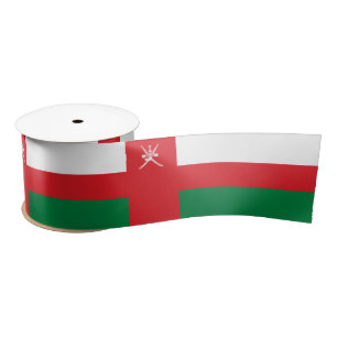 Oman Flag Satin Ribbon