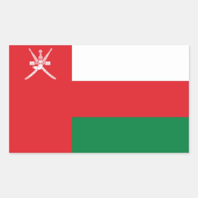 Oman Flag Sticker (Front)