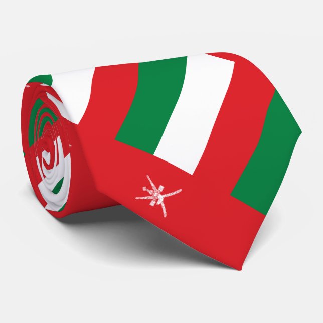 Oman Flag Tie (Rolled)