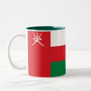 Oman Flag Two-Tone Coffee Mug