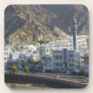 Oman, Muscat, Mutrah. Buildings along Mutrah Coaster