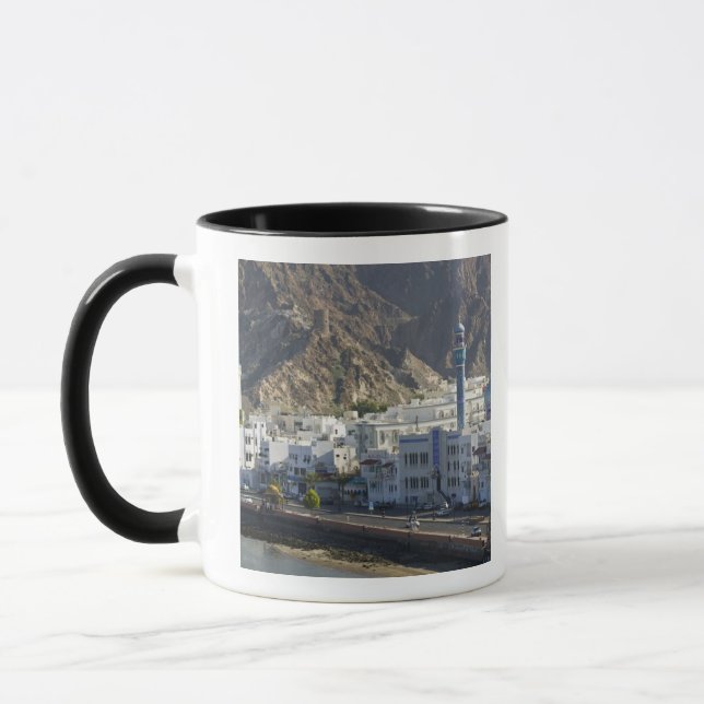 Oman, Muscat, Mutrah. Buildings along Mutrah Mug (Left)
