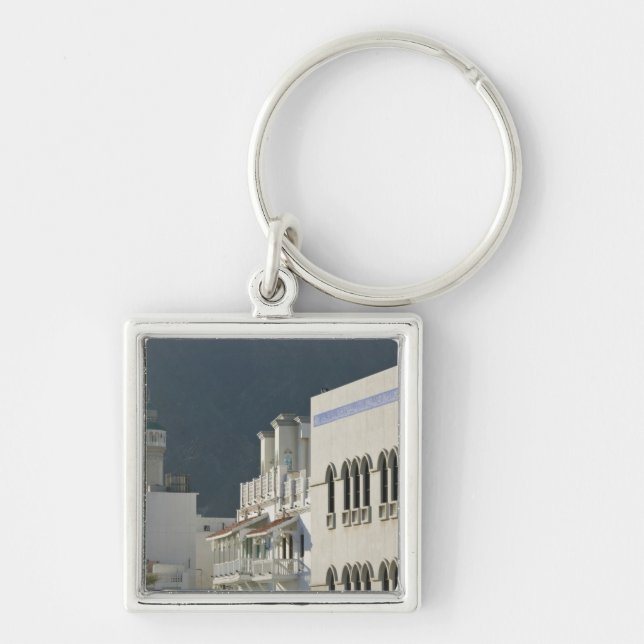 Oman, Muscat, Mutrah. Mutrah Corniche Mosque and Keychain (Front)