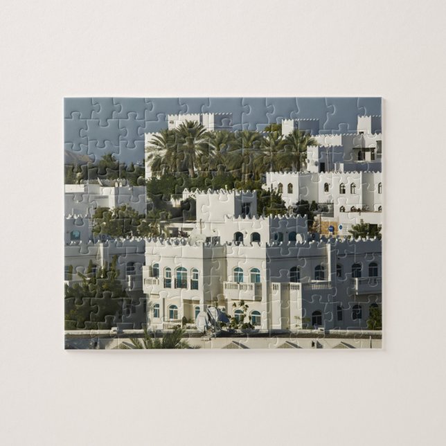 Oman, Muscat, Qurm. Buildings of Qurm Area / Jigsaw Puzzle (Horizontal)