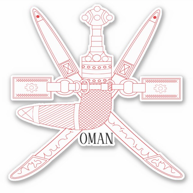 Oman National Emblem Patriotic (Front)
