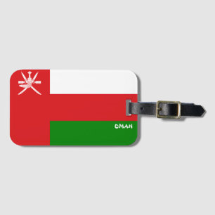 Oman National Flag Patriotic Luggage Tag