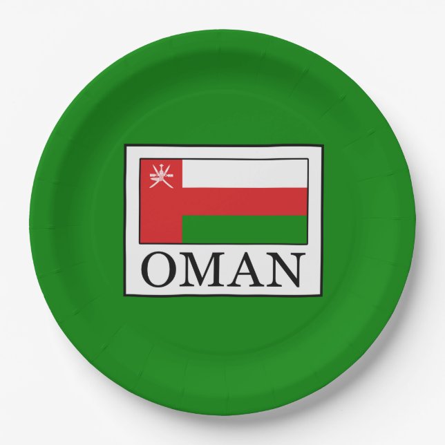 Oman Paper Plate (Front)