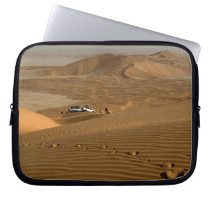 Oman, Rub Al Khali desert, driving on the dunes Laptop Sleeve