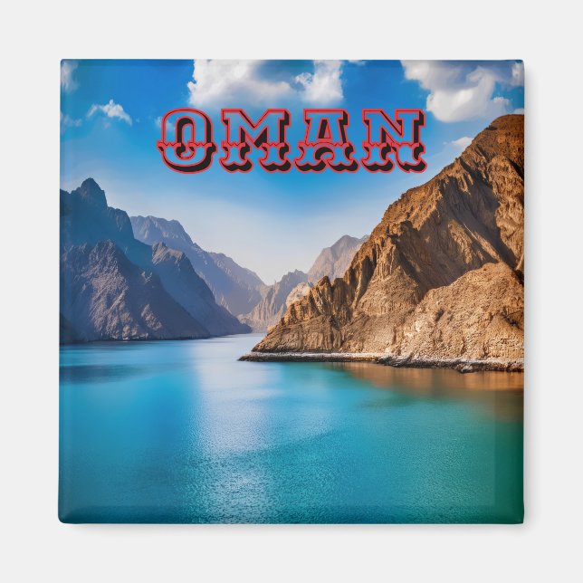 Oman's Scenic Landscape Magnet (Front)