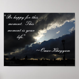 Omar Khayyam Quote Poster