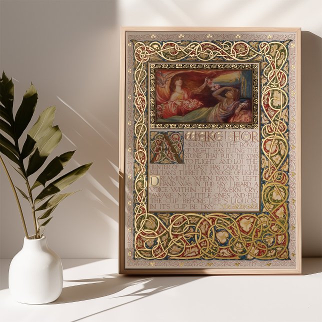 Omar Khayyam's Rubaiyat Illuminated Gold Verse Foil Prints (Creator Uploaded)