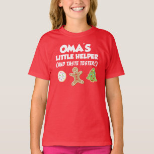 Oma's Little Helper Christmas Cookies T-Shirt