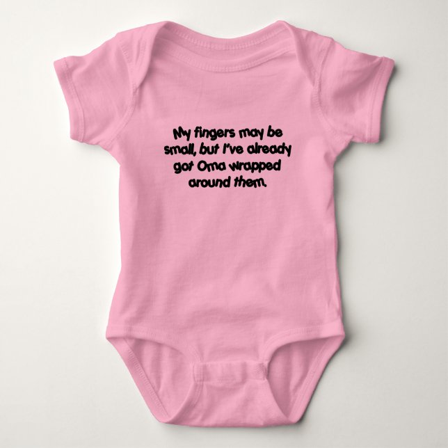 Oma's Wrapped Baby Bodysuit (Front)